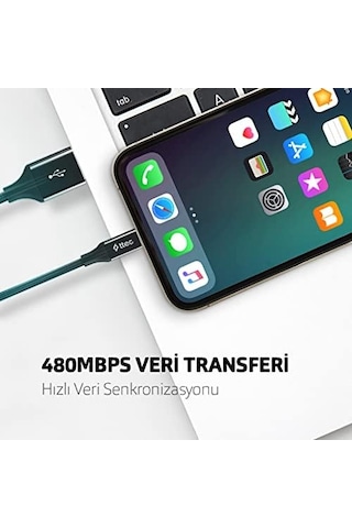 Alumicable İphone İle Uyumlu Şarj Kablosu - Uzay Grisi 2dk16ug