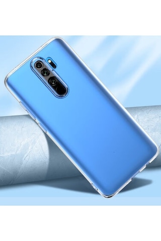 Xiamio Redmi Note 8 Pro Uyumlu Kamera Korumalı 3D Şeffaf Kılıf