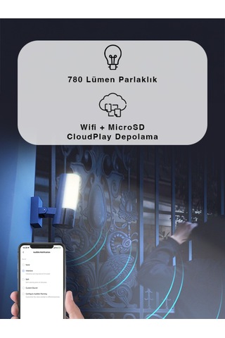El3 Dış Mekan Güvenlik Kamerası Full Hd, Gece Görüşlü, Sirenli Fynix Teknoloji