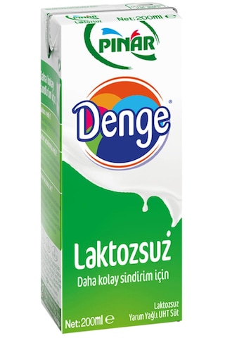 Pınar Denge Laktozsuz Süt 200 Ml X 24 Adet