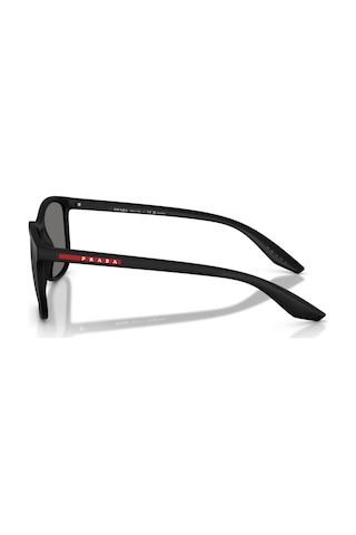 Prada Ps A08s Dg002g 56 Linea Rossa Erkek Polarize Kare Siyah Kemik Güneş Gözlüğü Siyah