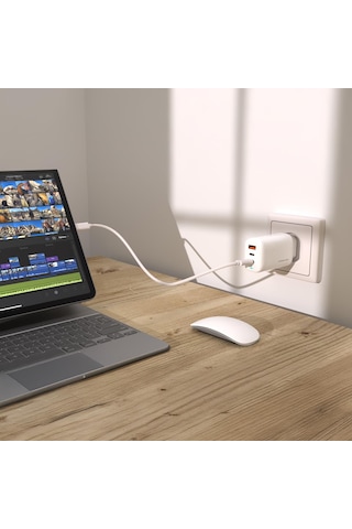 Polosmart Pbs122 65w Pd Çıkışlı Duvar Şarjı Beyaz