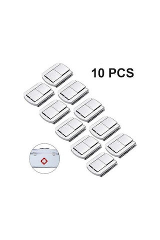 Ahşap Kutu Tokalı Bavul İçin 10 Adet Antika Mandallı Dekoratif Vintage Kilitler Vidalı