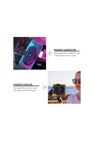 Kalp Mektubu Telefon Radyatör Soğutucu Süper Sessiz Fan Geniş Alan 46.5 İnç Telefon İçin Yarı İletken Soğutma