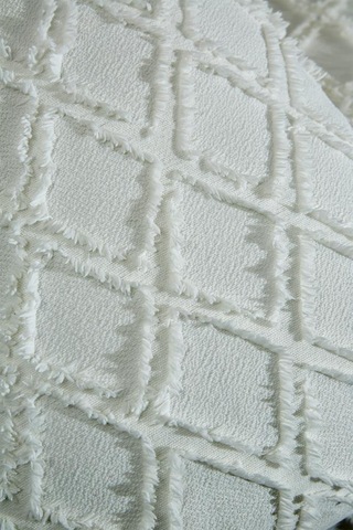 Çeyiz Diyarı Vesya 2 Parça Tek Kişilik Pike Takımı Krem Krem