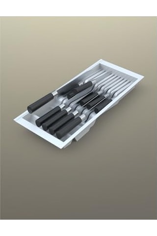 Mutfak Çekmece Içi Beyaz Modüler Bıçaklık 20,5cm X 48cm Boydan 4cm Kesilebilir Diğer