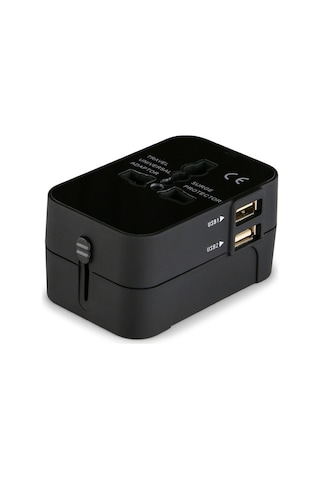 Geeroyoo Evrensel Seyahat Şarj Cihazı: Ab, Abd, İngiltere Ve Avustralya İçin Çift Usb Portlu Güç Adaptörü