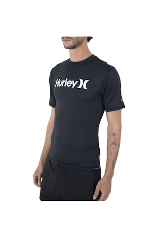 Hurley Hurley Oao Quickdry Rashguard Erkek Siyah Likra Blk