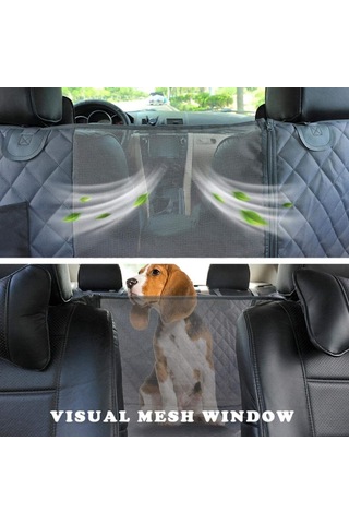 CWD007 Köpek Araba Koltuğu Çizilmez Koruma Örtüsü Gri 143 x 152 CM