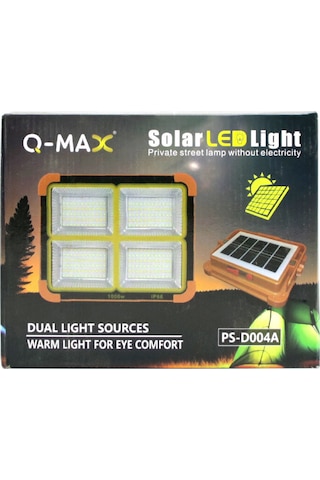 Solar Led Light Çakarlı Solar Projektör - Powerbank Kamp - Dış Mekan Güneş Enerjili 12000mah- 84x4 336led 5570 Diğer