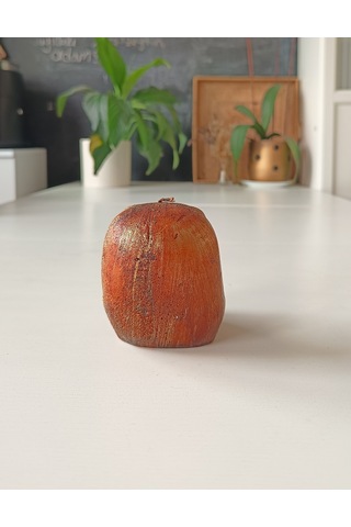 Kurukafa İskelet Mum Bordo 8 Cm