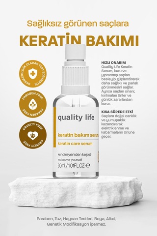 Quality Life Yoğun Keratin Bakımı Serumu Keratin 30 ML