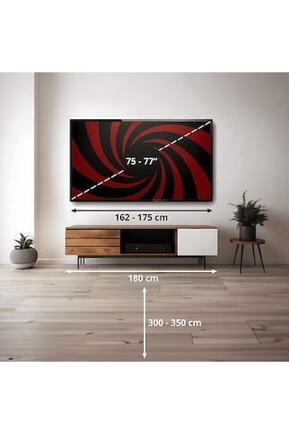 Tcl 75C8K 75" 189 Ekran Uydu Alıcılı Smart 4K QD-Mini Led Google Tv