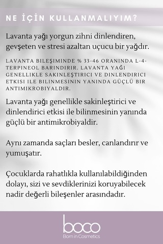 Boco Born In Cosmetics %100 Saf Lavanta Uçucu Yağı 10 ML