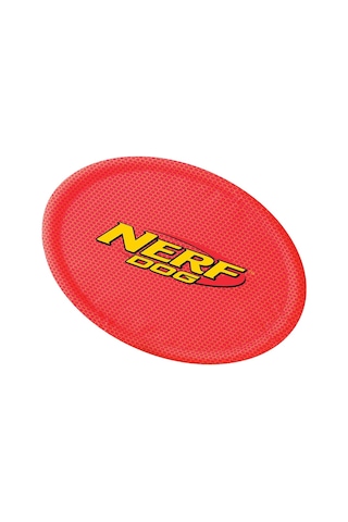 Nerf Dog Naylon Flyer Köpek Oyuncağı, Frizbi, 23 Cm Çap, Orta/büyük Irklar, İki Paket, Turuncu Ve Kırmızı