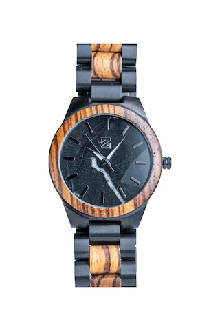 Zebrino Zbr-al-wp Alloy Wood Power Ahşap Erkek Kol Saati 45 Mm