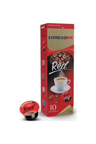 Espressomm® Tchibo Cafissimo Makineleri İle Uyumlu Red Kapsül Kahve 10'lu