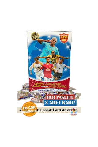 Futbolcu Kartları 50 Paket Süper Final Mekanik Adamlar Serisi