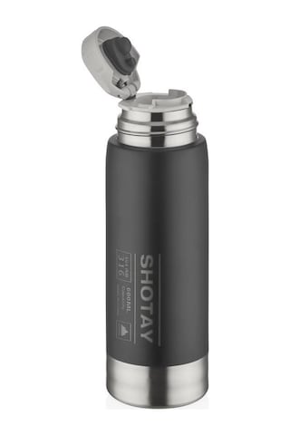 Shotay Çelik Termos 600 ML Siyah