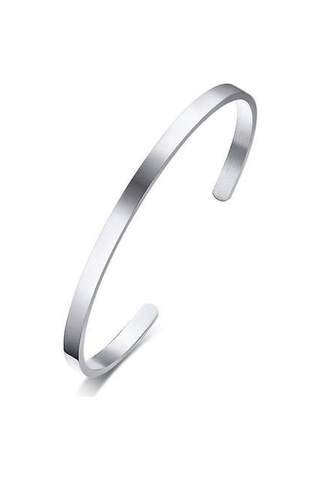 Çapraz Manşet Bilezik, Paslanmaz Çelik Açık Manşonluk Silver1 Altın - Gold