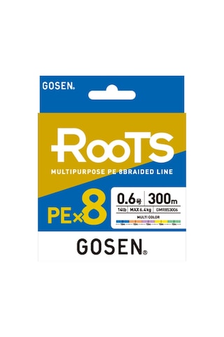 Gosen X8 Roots Pe 8 Örgü Spin İp Misina 300mt Multi Color - 1.2 P