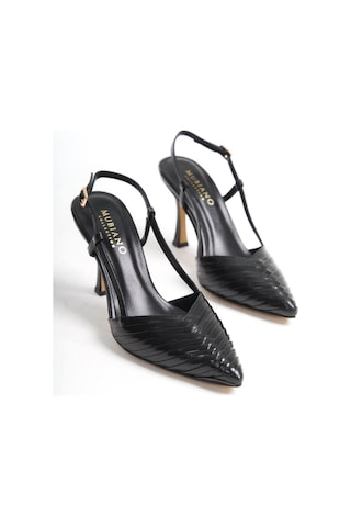 Mubiano Hakiki Deri Collection Kadın Topuklu Stiletto & Ayakkabı Siyah -mcbrg5738-s Siyah
