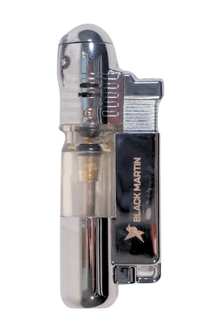 Black Martin Tek Torch Pürmüz Gümüş Puro Çakmağı - Tr9286