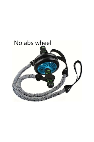 Willowhaven Gri Abdominal Roller Esneme Bandı Evde Karın Kası Egzersiz Ekipmanları 2li Set