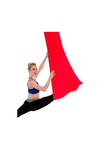 Bundera Yoga Fly Hamağı Kırmızı - Tavana Askılı Kırmızı