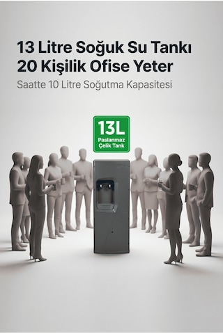 Watalina 14 Litre Soğuk Su Kapasiteli Arıtmalı Su Sebili