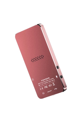 Trendooze Springsun Bt 5.2 Taşınabilir Dijital Spor Ses Oynatıcısı Dahili Net Hoparlör Çok İşlevli Fm Radyo Se Pembe 8g Du