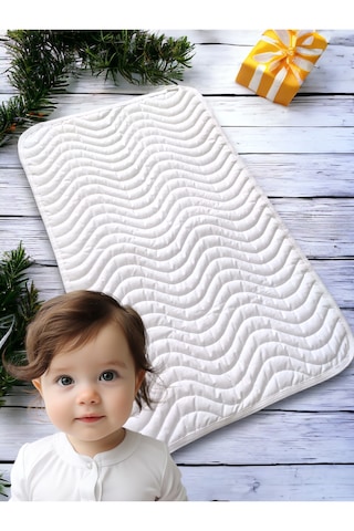 Fulia Sıvı Geçirmez Kapitone Bebek Alt Açma Minderi Bebek Matı