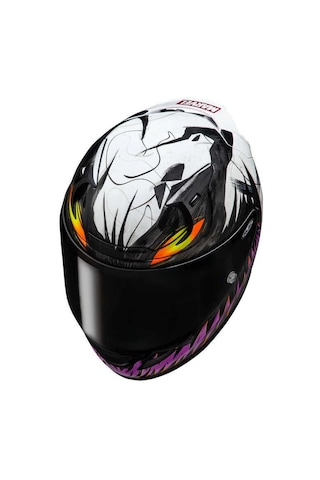 Kask Hjc Rpha12 Antı Venom 2 Marvel Mc8 Siyah/beyaz/lila
