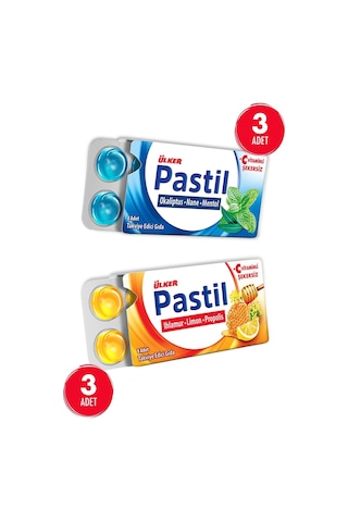 Ülker Pastil Paketi 6 Lı - Okaliptus-nane-mentol Ihlamur-limon-propolis