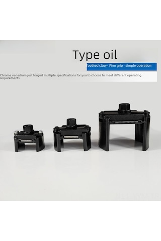 Geeksen Alman Kalitesi Çift Yönlü U Tipi Ağır Duty Filtre Somunu - Küçük Boylu Yağ Filtresi Montaj Ve Demontaj Aracı