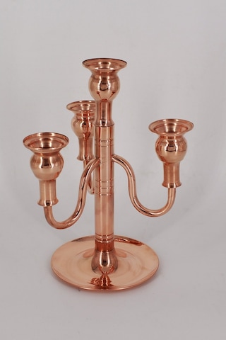 Turna Bakır Vintage Kırmızı 4Lü Şamdan Turna2612-1 Turna Bakır Vintage Kırmızı 4Lü Şamdan Turna2612-1