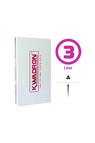 Kwadron Pmu Optima 25/3 Rllt Round Liner Long Taper - Kartuş Pmu İğnesi