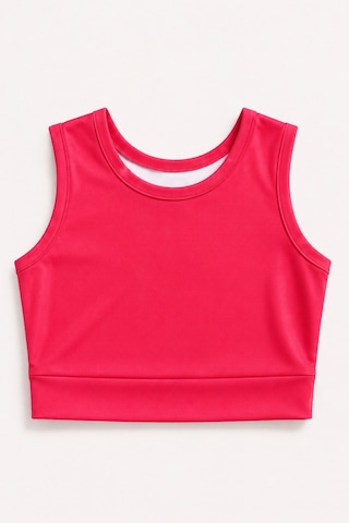 Esila Kids Kız Çocuk Mayo Takım Şort Etekli Alt Ve Üst Fuşya