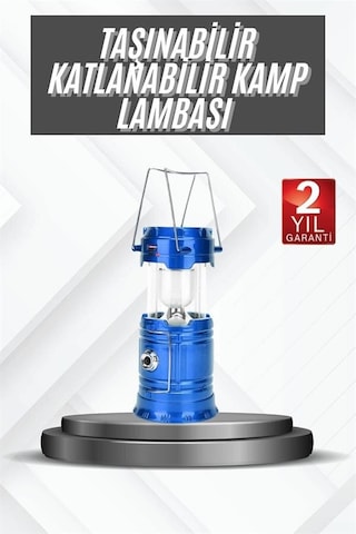 Kamp Lambası Güneş Enerjili Led Lamba Işıldak Şarjlı Powerbank Özellikli Çok Renkli 37432641