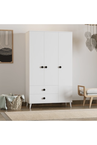 Opal 3 Kapaklı 2 Çekmeceli Gardırop