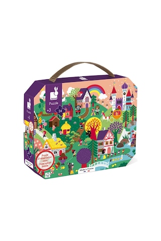 Janod 24 Parça Çantalı Puzzle Ve Bulmaca Masal