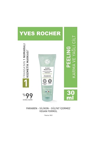 Yves Rocher Pure Menthe Gözenek Sıkılaştırıcı ve Arındırıcı Peeling 30 ML