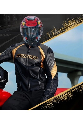 Scoyco 4 Mevsim Mont Jk187 Gold - 3xl