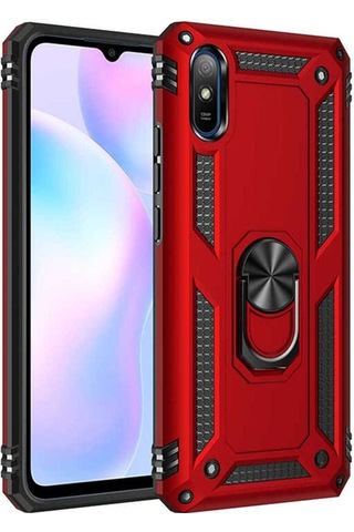 Xiaomi Redmi 9a Kılıf Zore Vega Kapak Kırmızı
