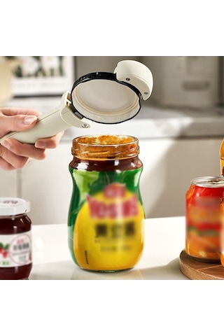 Novahub Çok Fonksiyonlu Şişe Açıcı, Manyetik Arka Kapaklı Konserve Açıcı, Zayıf Eller İçin Kavanoz Kapağı Tutucu Siyah Siyah