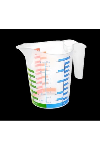 Ölçü Kabı Dereceli Renkli 1000 Ml + 500 Ml Set 599599 Çok Renkli