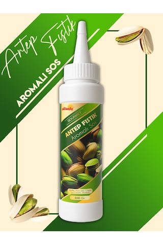 Antep Fıstıklı Sos- Waffle & Pankek & Tatlı & Dondurma Sos-300 Gr