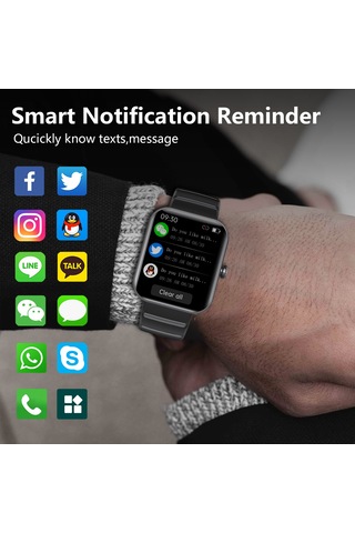 Samdoo Sağlık İzleme 1.91" Ips Ekran Akıllı Saat