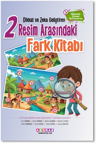 Dikkat Ve Zeka Geliştiren İki Resim Arasındaki Fark Kitabı