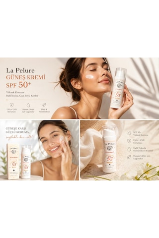 La Pelure Sun Spf 50+ Yüz Güneş Kremi 50ml